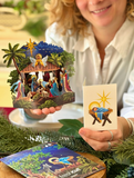 Mini Starlit Nativity Pop-up Greeting Card
