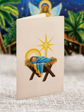 Mini Starlit Nativity Pop-up Greeting Card