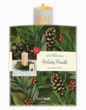 Holiday Candle with Lights Pop-up Greeting Card