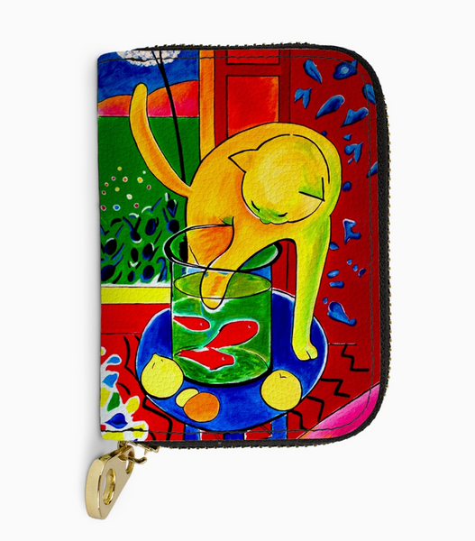 RFID Zipper Wallet - Matisse Cat