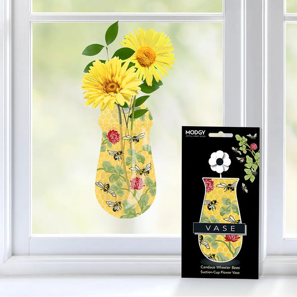 Candace Wheeler Bees Suction Cup Vase