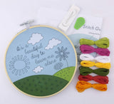 It's A Beautiful Day To Leave Me Alone Embroidery Kit