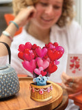Mini Heart Balloons Pop-up Greeting Card