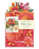 Mini Sunrise Dahlia Pop-up Greeting Card