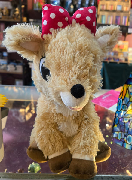 Warmies Clarice the Reindeer (from Rudolph the Red-Nosed Reindeer) - Holiday Limited Edition
