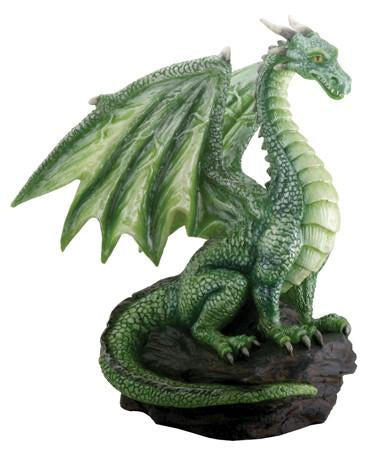 Green Dragon on Rock