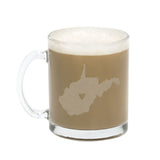 West Virginia Etched Glass Mug