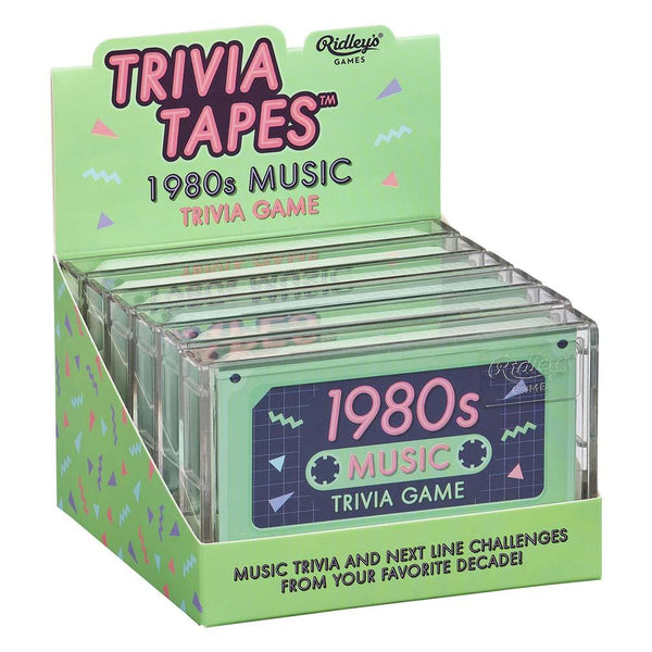 1980s Music Trivia Game in Cassette Case