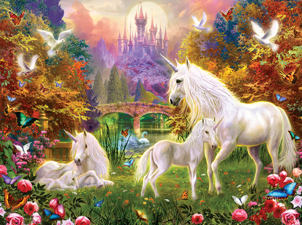 Puzzle - Castle Unicorns 1000 Pieces