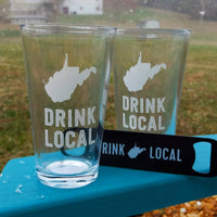 West Virginia Beer Pint Glass