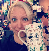 Gnome Meditationg Sculpted Mug