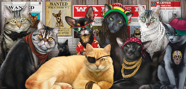 Puzzle - Cat Lineup 1000 Pieces