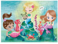 Mermaids Puzzle to Go with Drawstring Bag