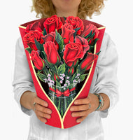 Red Roses Pop-up Greeting Card