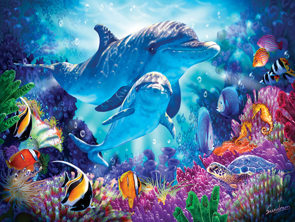 Puzzle - Dolphin Guardian 500 Pieces - SunsOut - Jules Enchanting Gifts