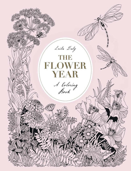 Flower Year - A Coloring Book