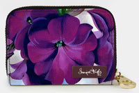 RFID Zipper Wallet - Georgia O'Keeffe Petunias