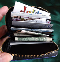 RFID Zipper Wallet - Water Lily