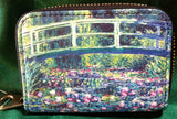 RFID Zipper Wallet - Monet's Lily Bridge