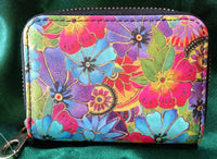 RFID Zipper Wallet - Blossoming Florals - Laurel Burch