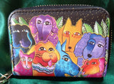 RFID Zipper Wallet - Dogs & Doggies - Laurel Burch