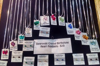 Heart Birthstone Crystal Necklace - Crystals - Jules Enchanting Gifts - 2