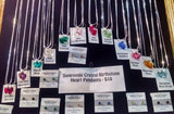 Heart Birthstone Crystal Necklace - Crystals - Jules Enchanting Gifts - 2