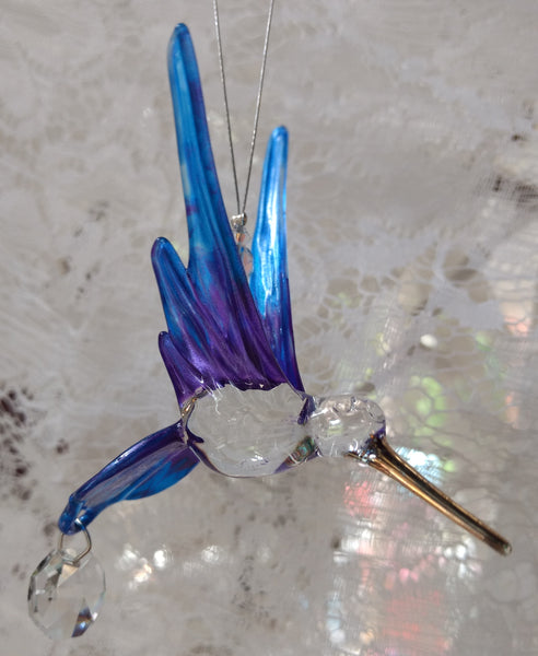 Hummingbird with Crystal available in asst colors
