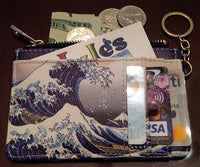 Keychain Wallet - The Great Wave