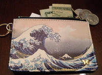 Keychain Wallet - The Great Wave