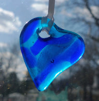 Happy Hearts Upcycled Glass Suncatchers