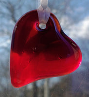 Happy Hearts Upcycled Glass Suncatchers