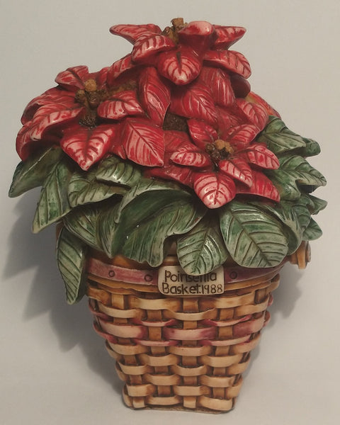 Poinsettia Basket