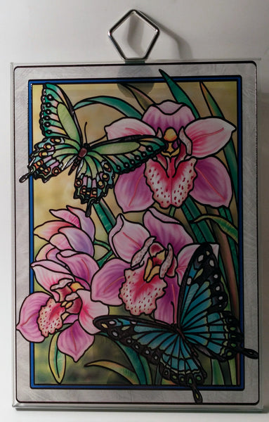 Amia Studios - Rectangular Butterflies & Orchids