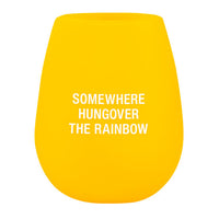 Hungover the Rainbow - Silicone Wine Glass