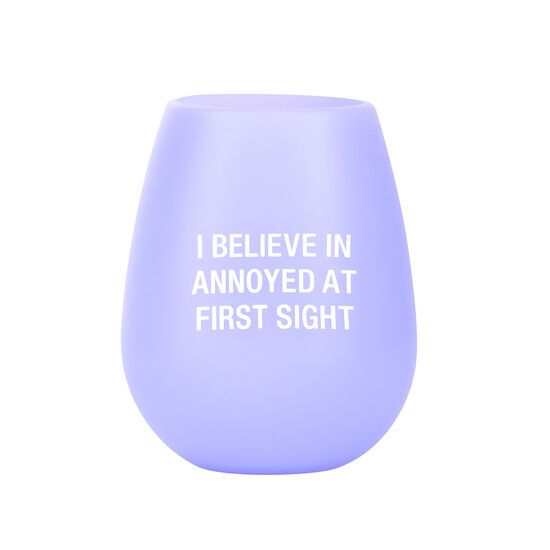 Annoyed at First Sight - Silicone Wine Glass