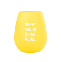 Great Minds Drink Alike - Silicone Wine Glass