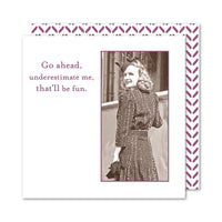 Underestimate Me - Beverage Napkins