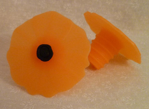 Orange Tangerine Poppy Bottle Stopper