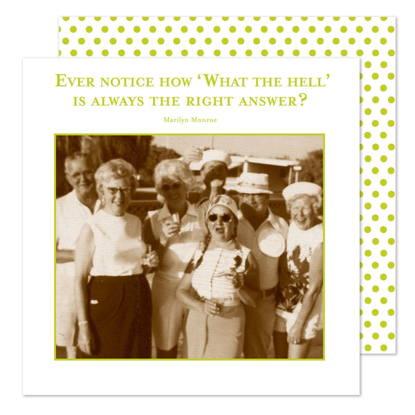 What the Hell - Beverage Napkins - Shannon Martin - Jules Enchanting Gifts