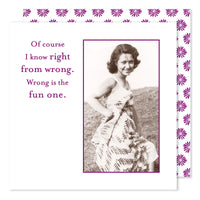 Right from Wrong - Beverage Napkins