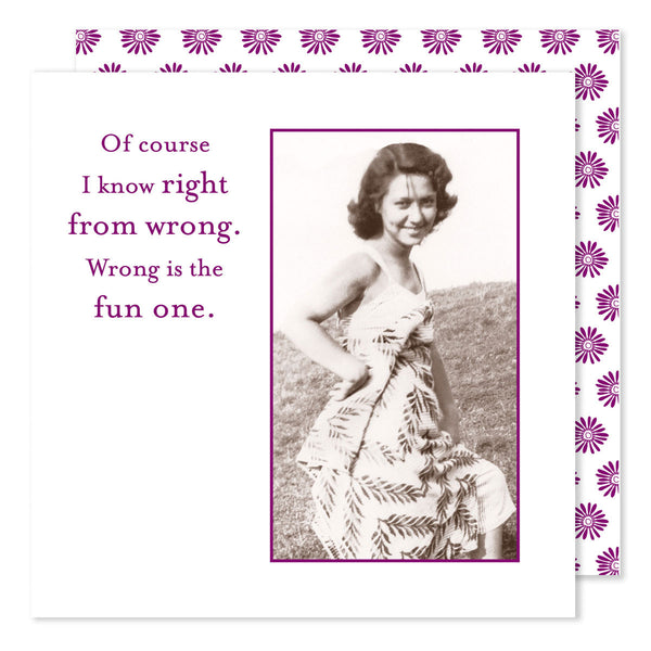 Right from Wrong - Beverage Napkins