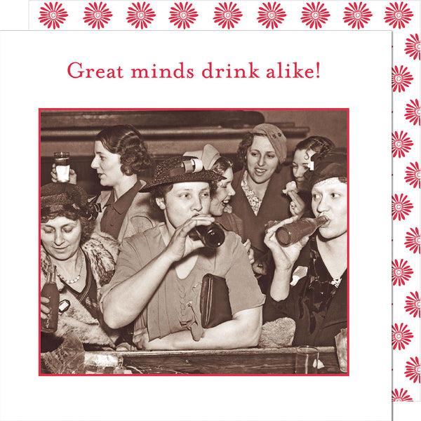 Great Minds Drink Alike - Beverage Napkins