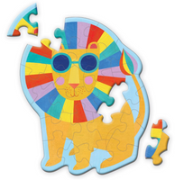 Rainbow Lion Shaped Mini Puzzle