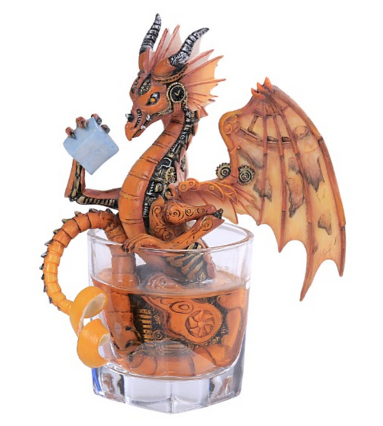 Steampunk Dragon on the Rocks
