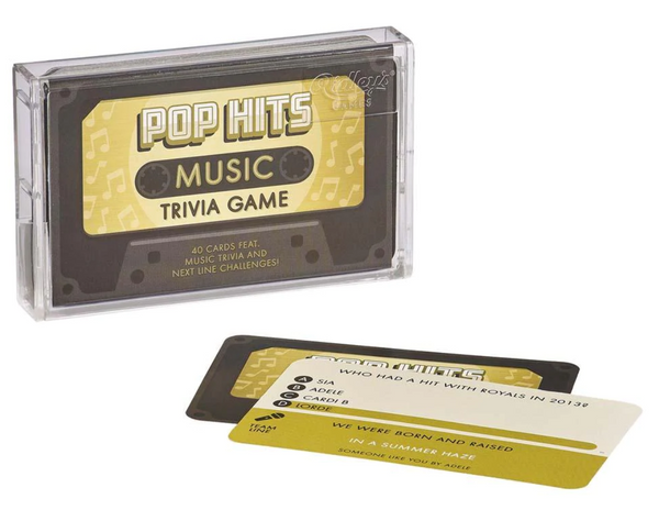 Pop Hits Music Trivia Game in Cassette Case