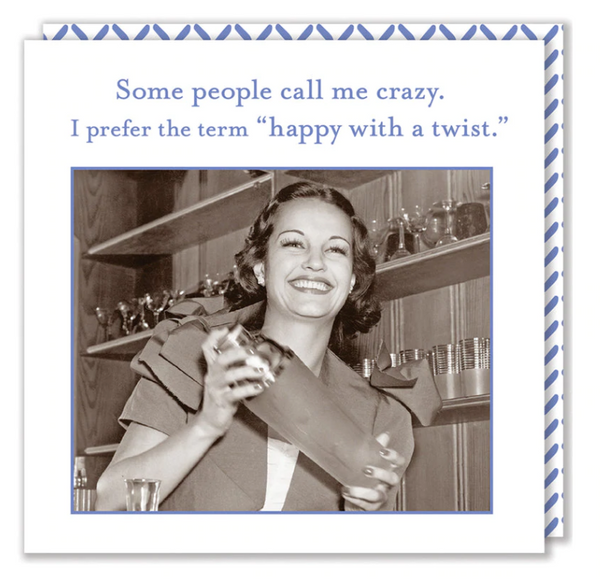 Happy with a Twist - Beverage Napkins