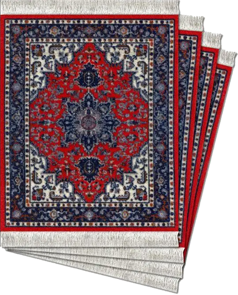 Tabriz-Heriz - 4-pc CoasterRug® Set