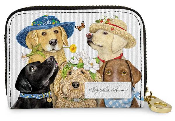 RFID Zipper Wallet - Mary Lake-Thompson Dogs