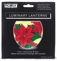 OnPoint Poinsettia Luminaries